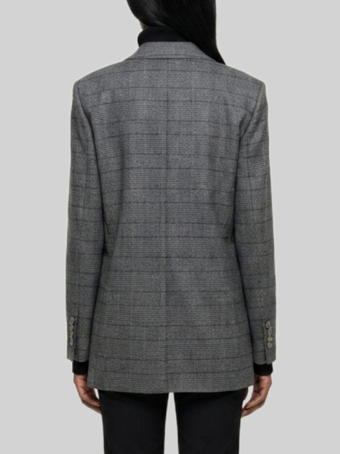 Sutton New York Double-breasted Prince of Wales check jacket