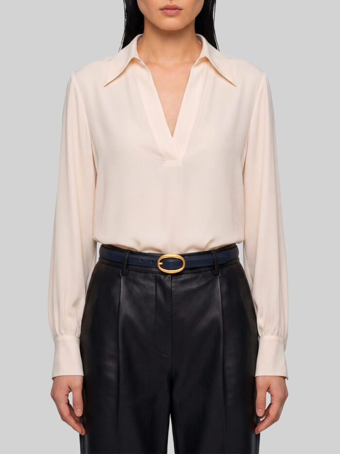 sutton new york champagne double georgette blouse Sutton New York Champagne double georgette blouse