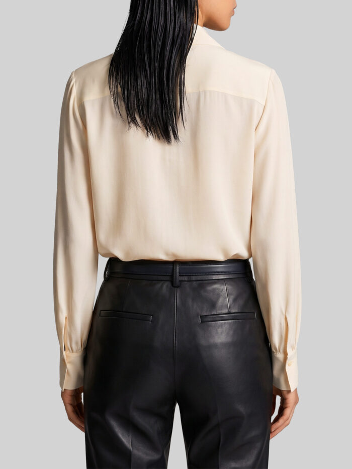 Sutton New York Champagne double georgette blouse