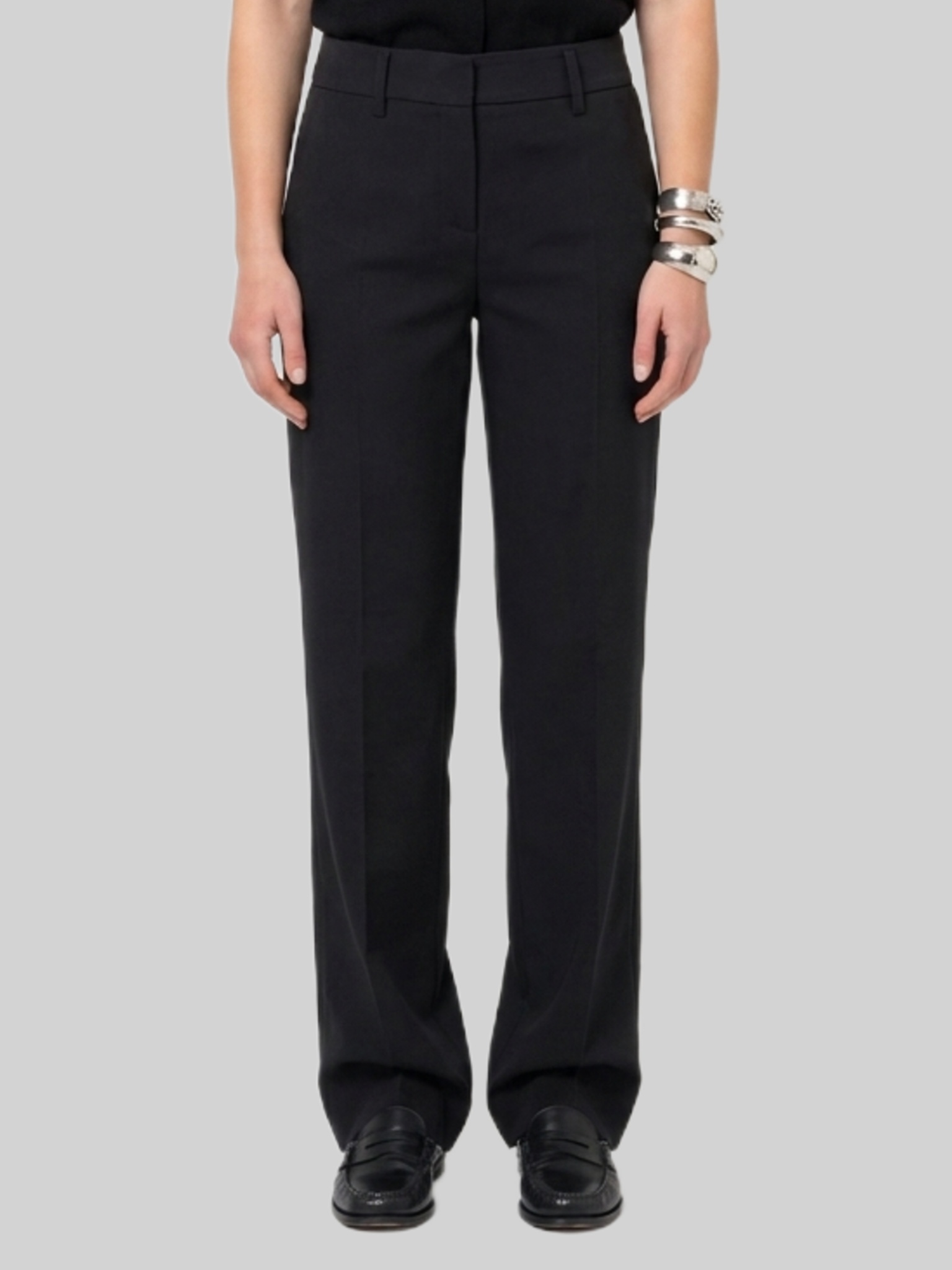 Sutton New York Anthracite stretch canvas trousers