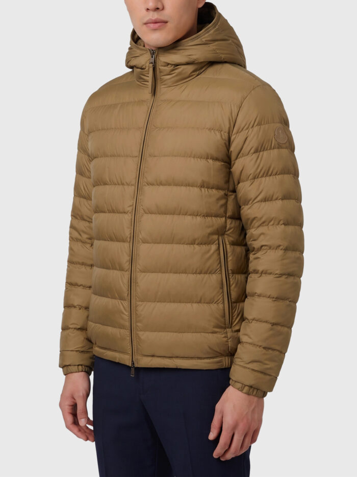 Moncler Solienn short hooded down jacket