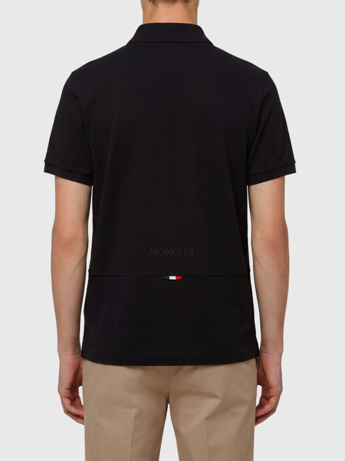 Moncler Cotton piqué polo shirt with logo