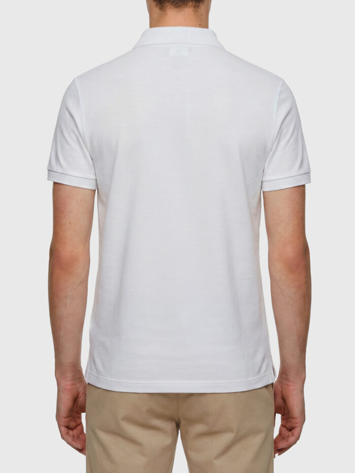 Moncler Cotton piqué polo shirt with logo patch