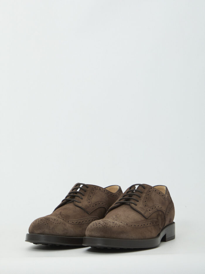 Tod's Lace-up suede shoes
