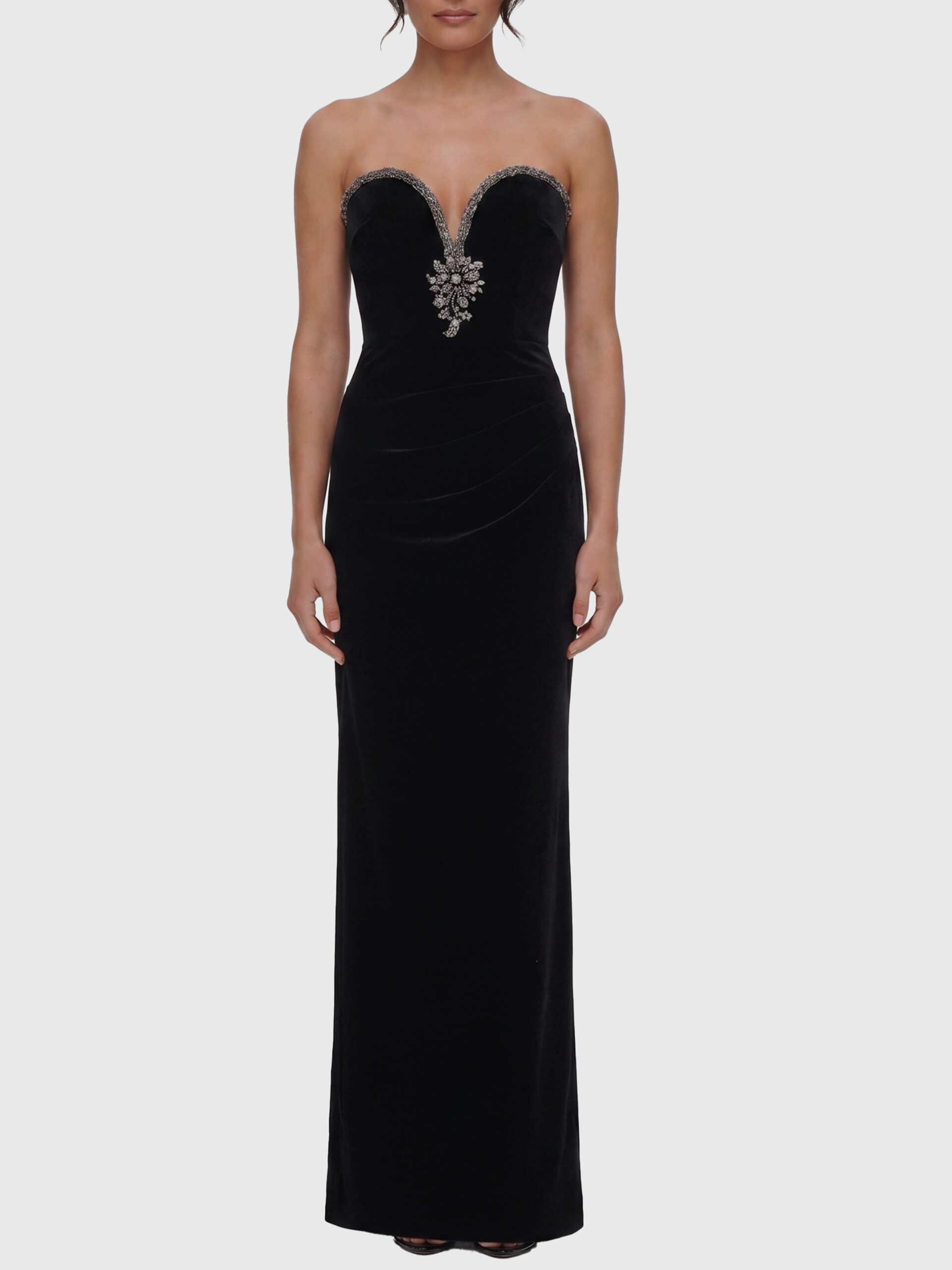 Self Portrait Maxi velvet dress