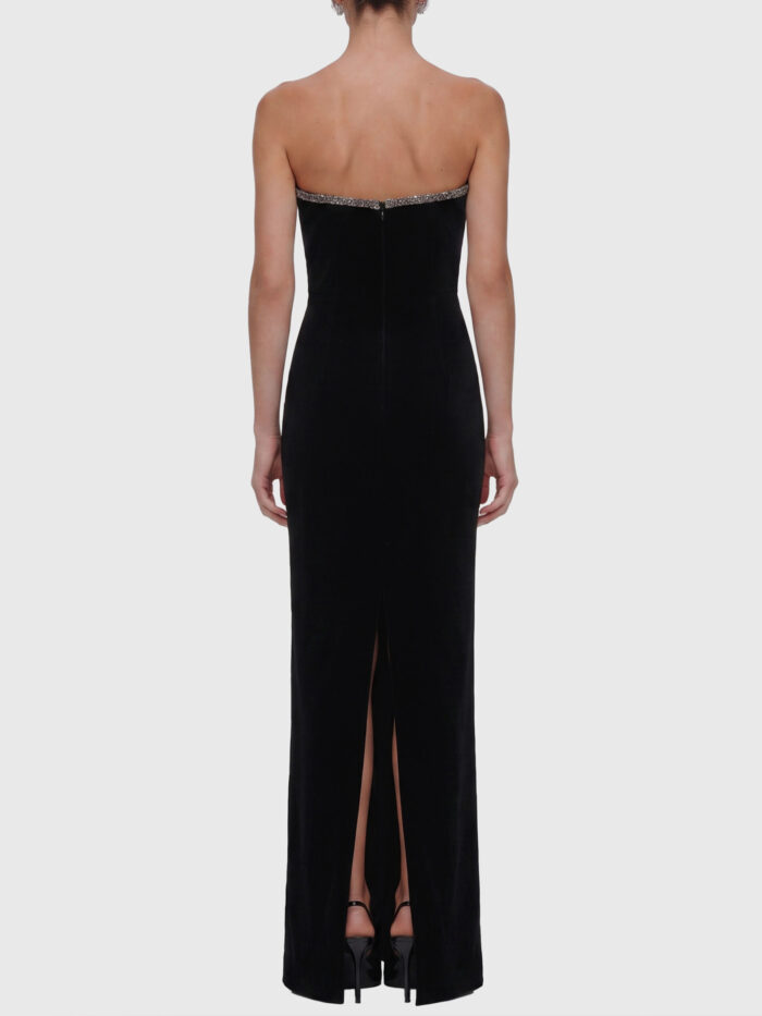 Self Portrait Maxi velvet dress