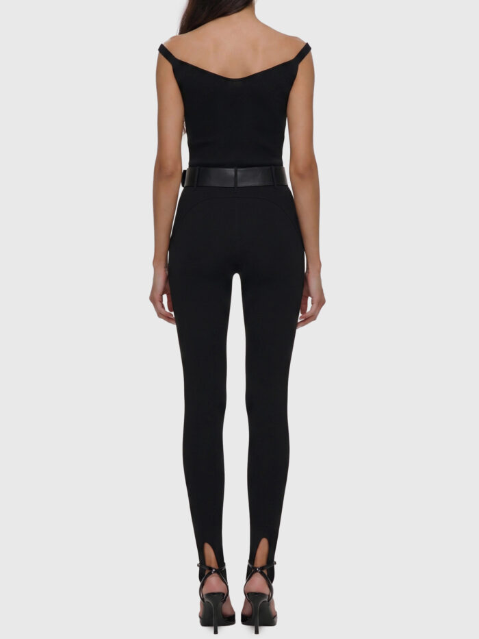 Self Portrait Black knit top