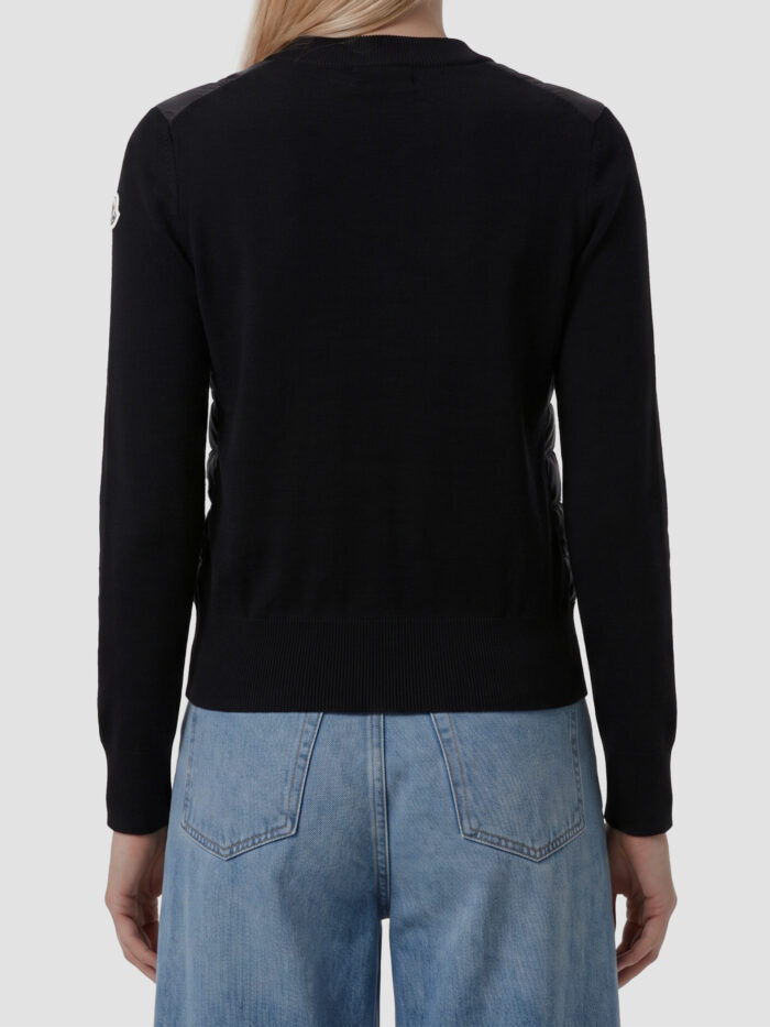 Moncler Padded wool zip cardigan