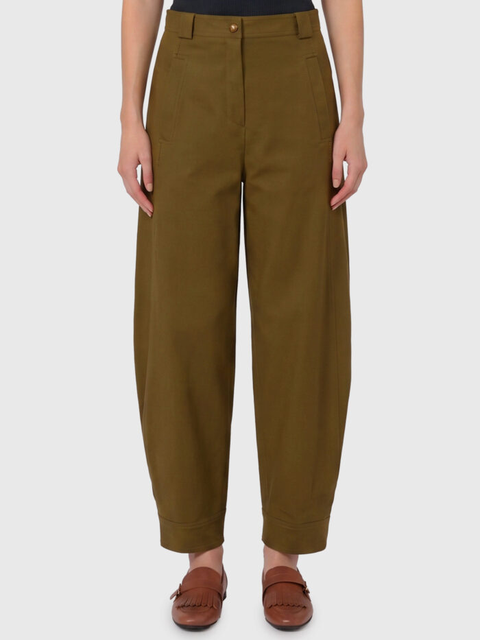 Max Mara Adorni stretch cotton canvas trousers