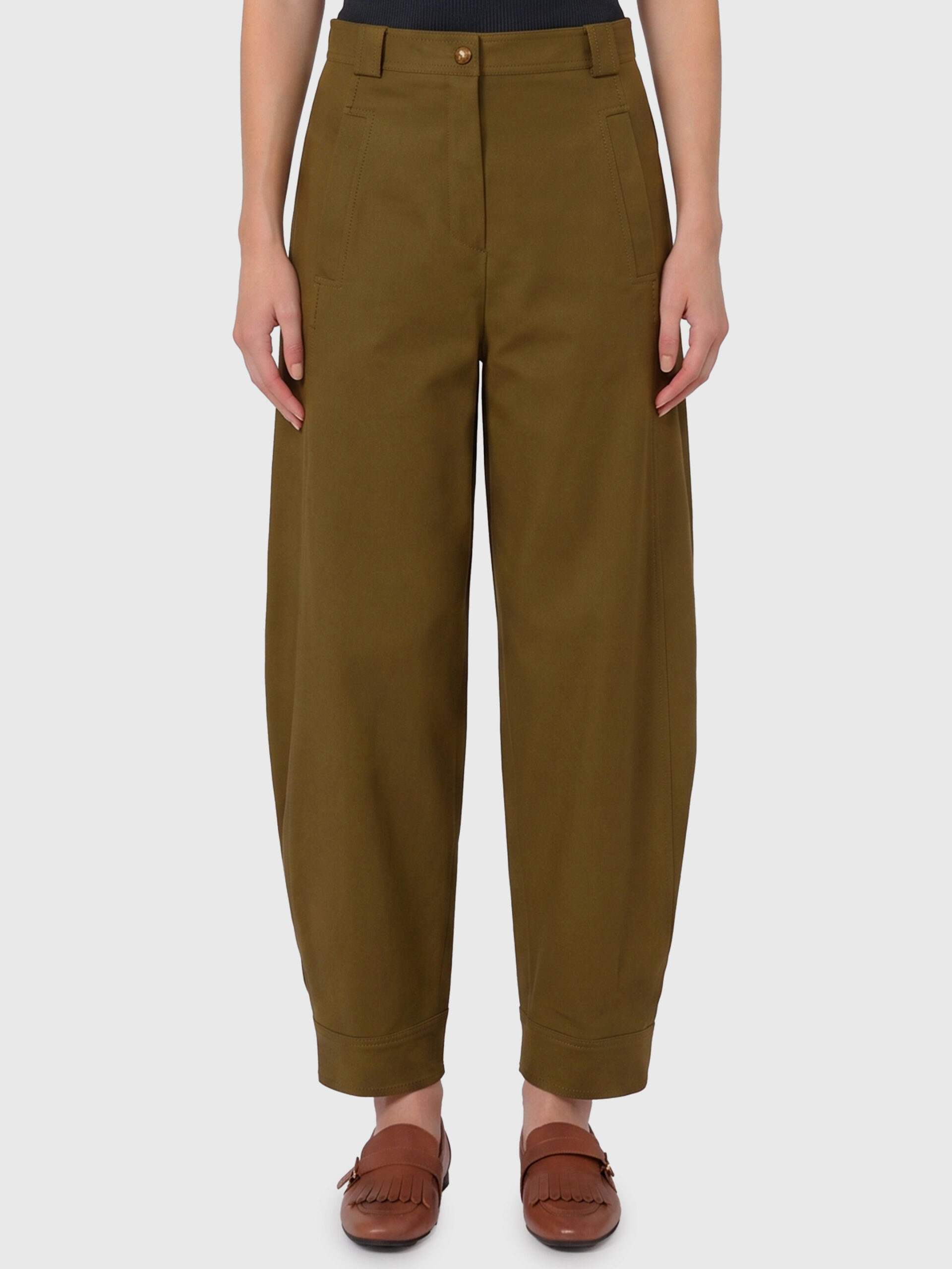 Max Mara Adorni stretch cotton canvas trousers