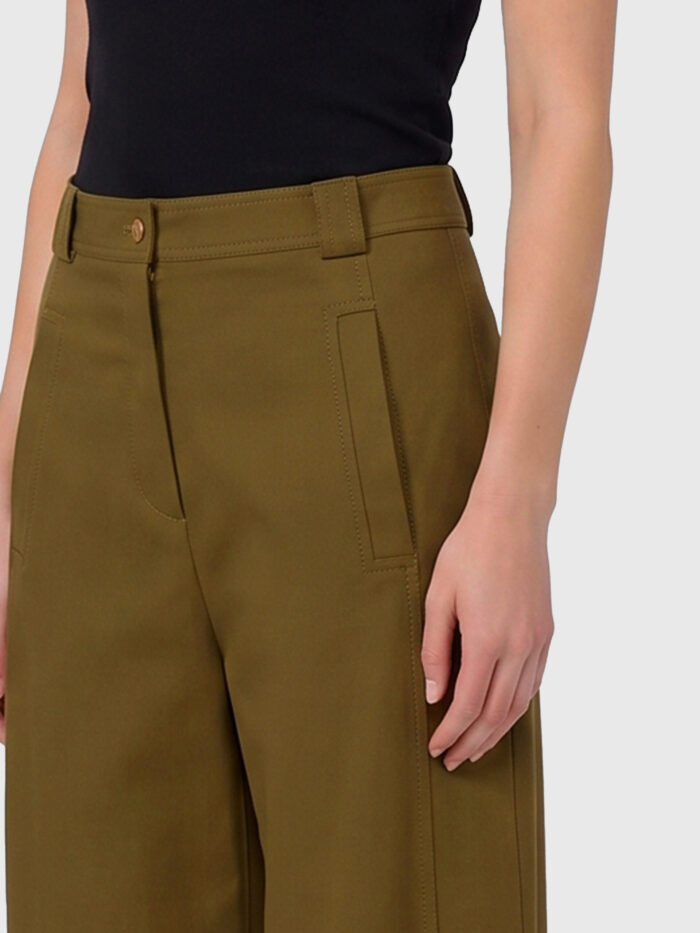 Max Mara Adorni stretch cotton canvas trousers