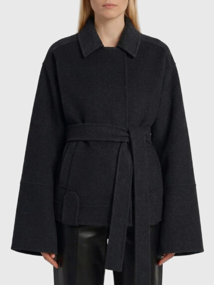 Khaite Alder Charcoal coat