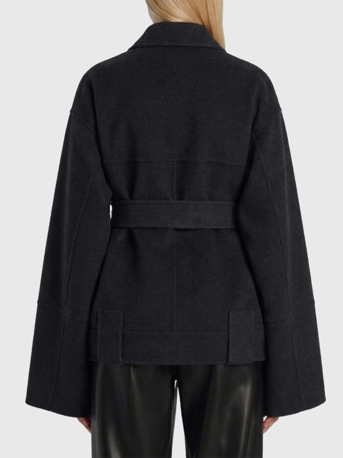 Khaite Alder Charcoal coat