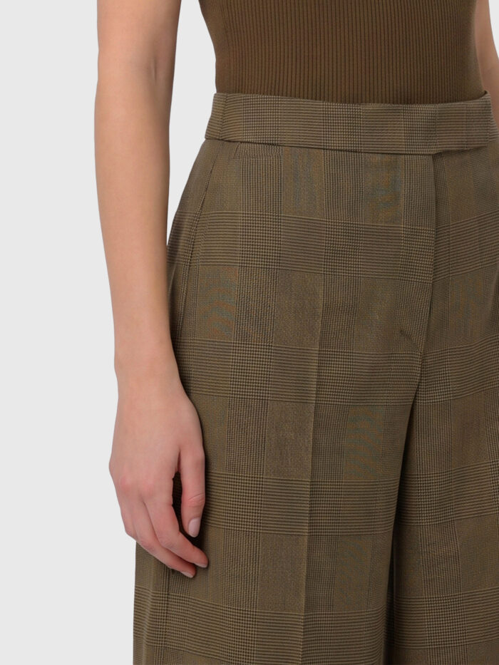 Max Mara Netto Prince of Wales wool trousers