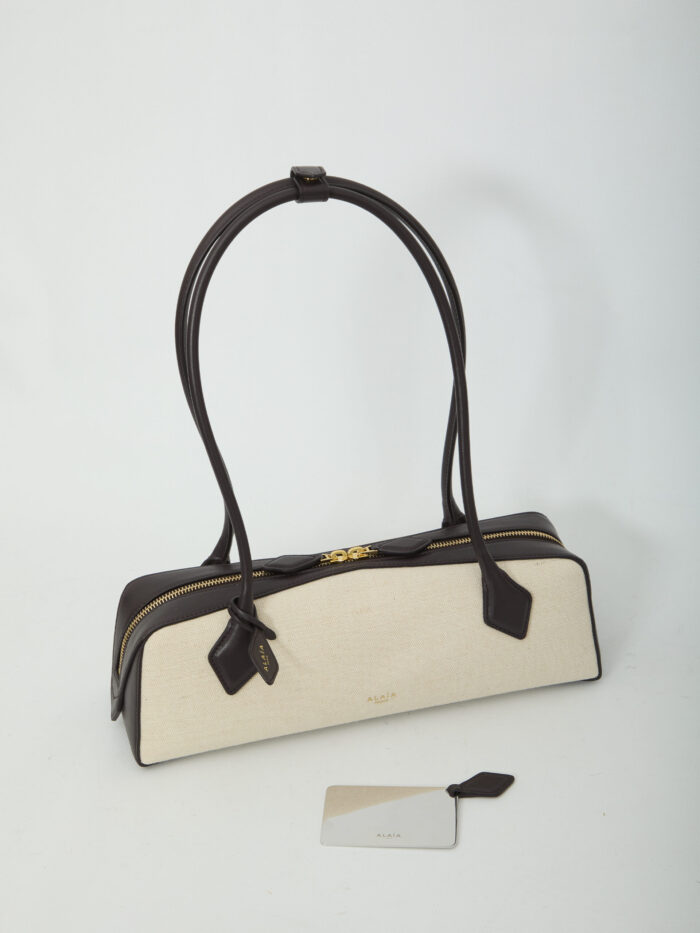 Alaia Le Teckel bag medium in canvas