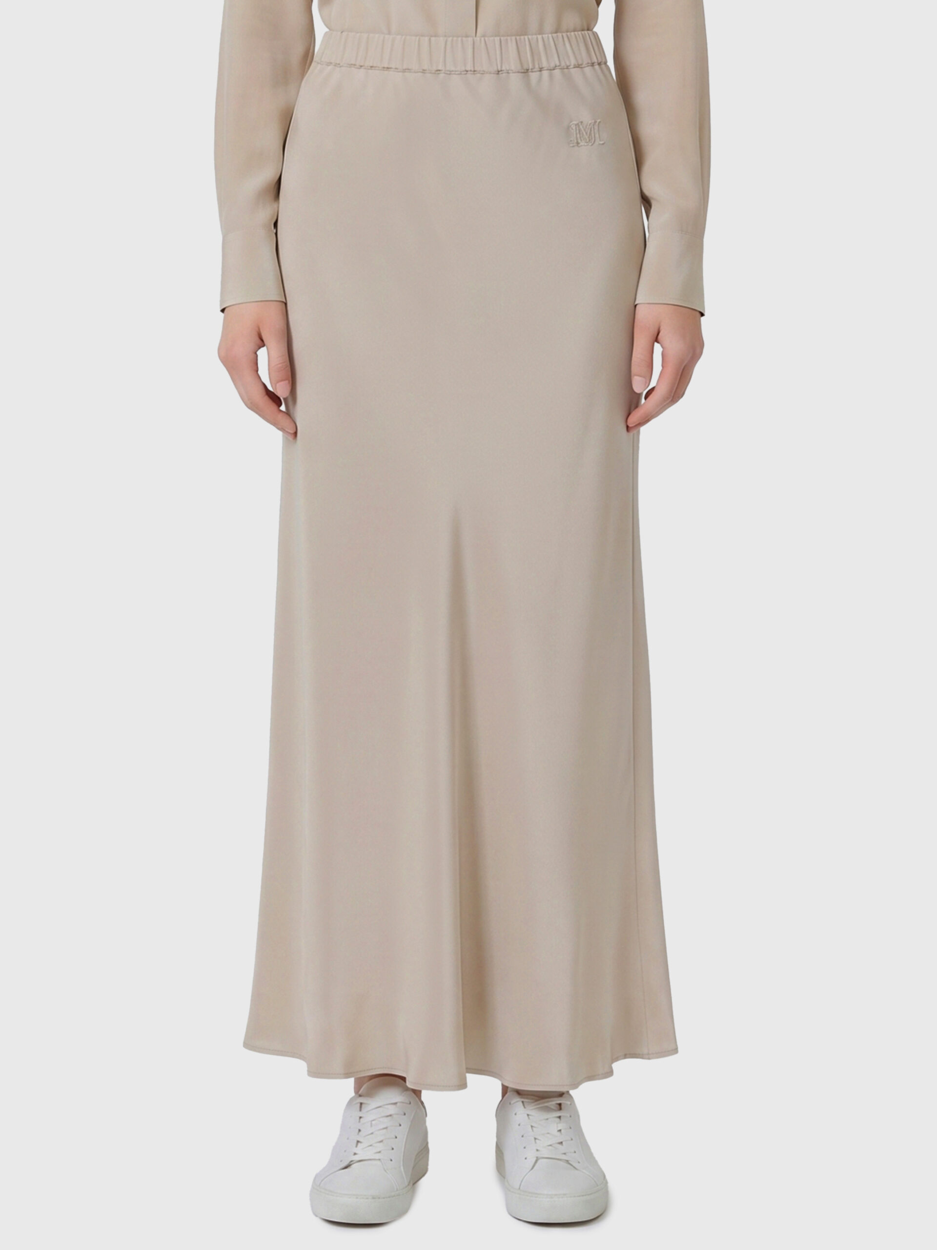 Max Mara Long Sospiro silk skirt