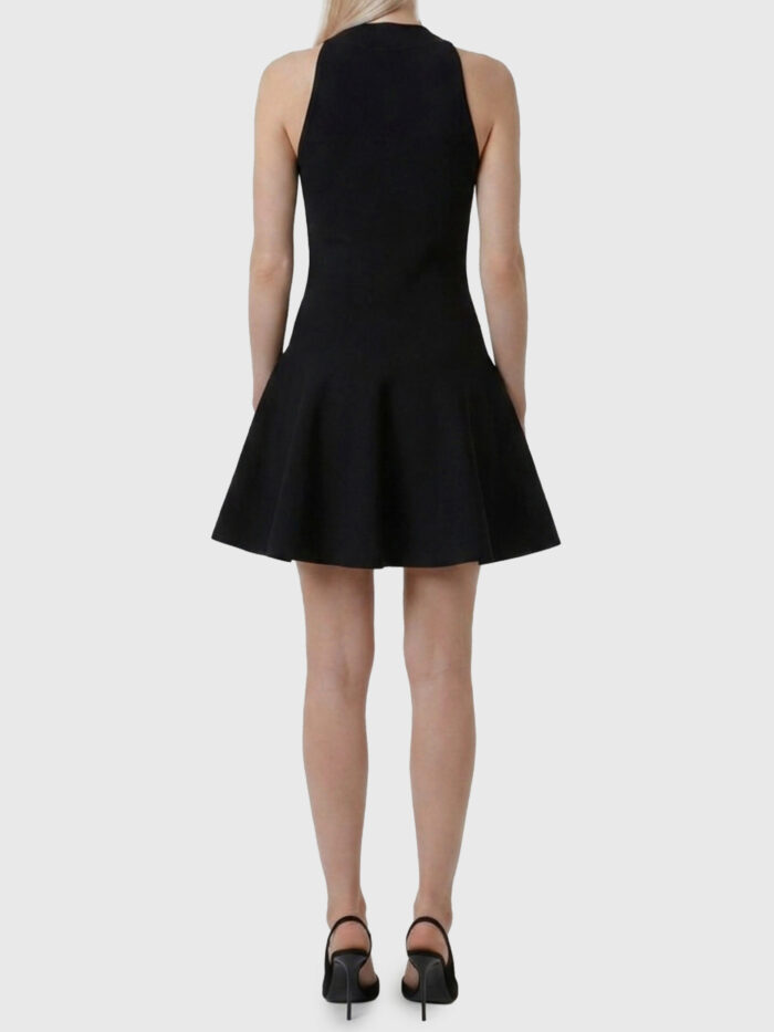 Alaia Cross-front knit mini dress