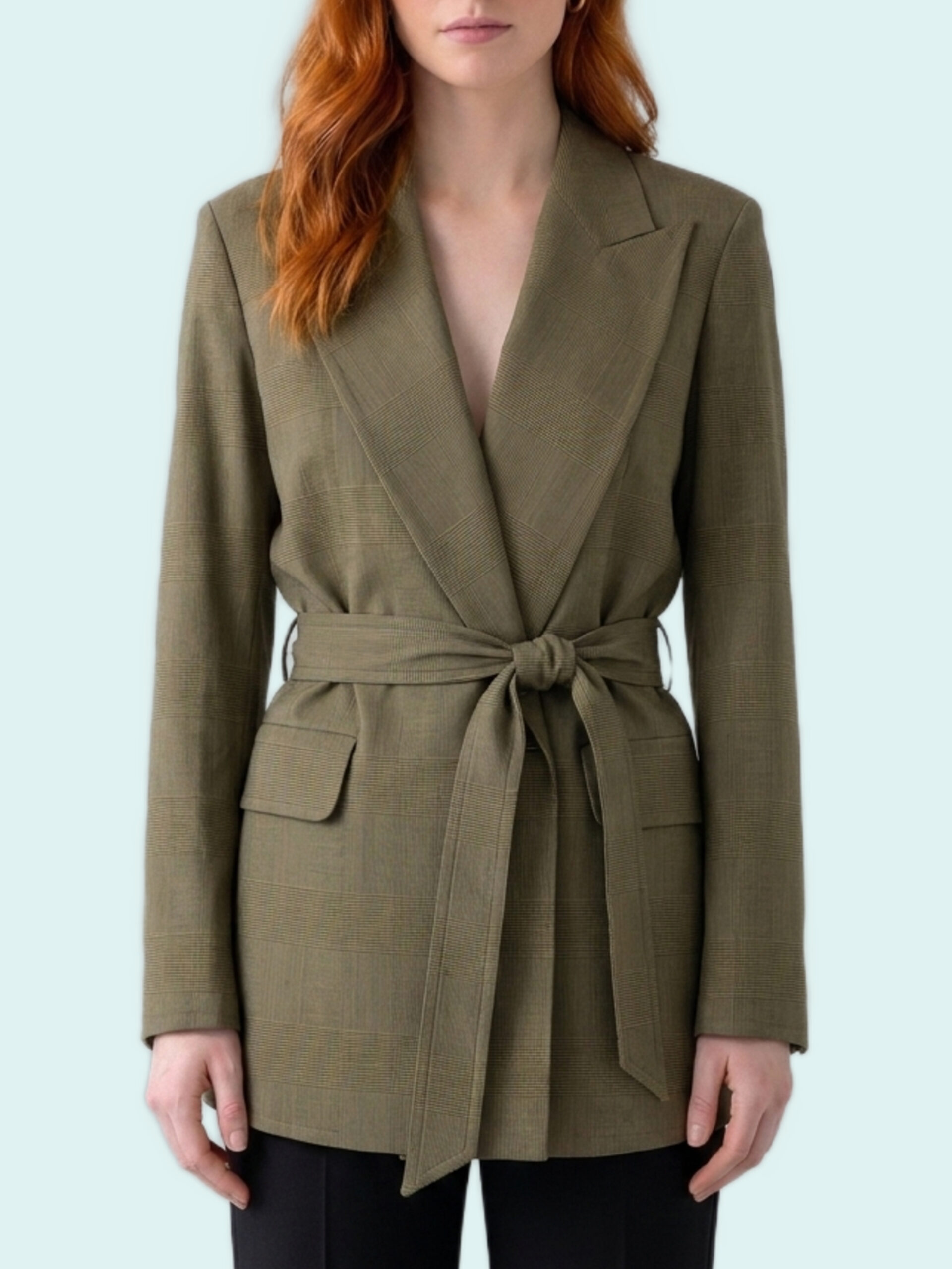 Max Mara Peaked lapel dressing gown jacket