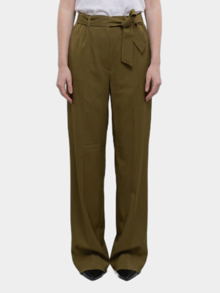max mara editto wool trousers with belt Max Mara Editto wool trousers with belt