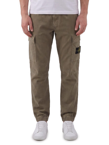 Stone Island Stretch aged-effect pants