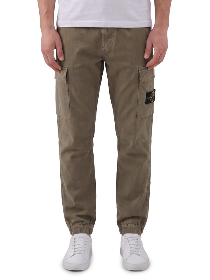 stone island stretch aged effect pants Stone Island Stretch aged-effect pants