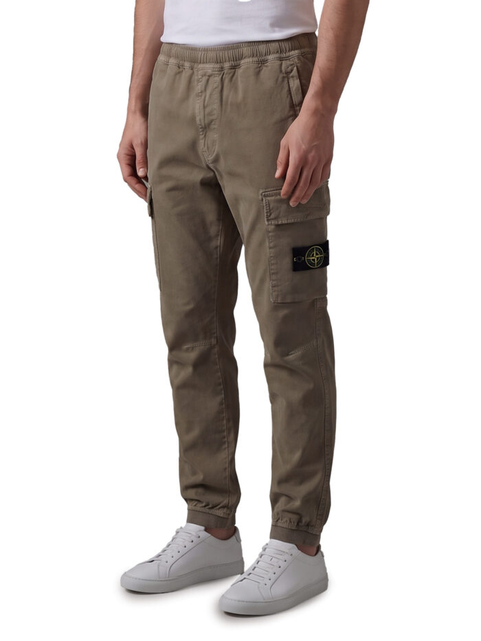 Stone Island Stretch aged-effect pants