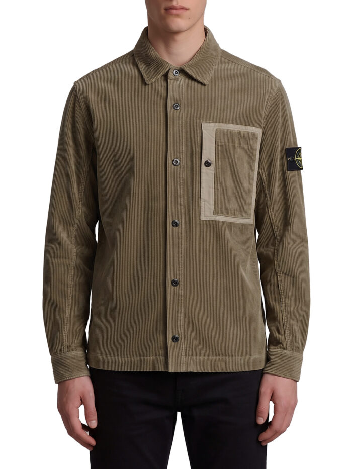 Stone Island Overshirt in cotton corduroy