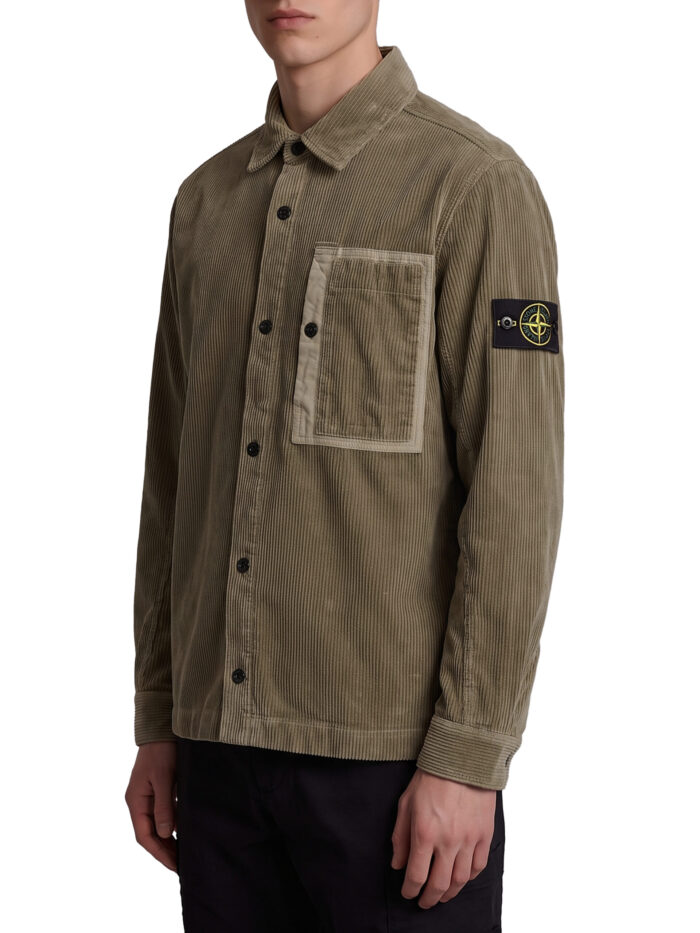 Stone Island Overshirt in cotton corduroy