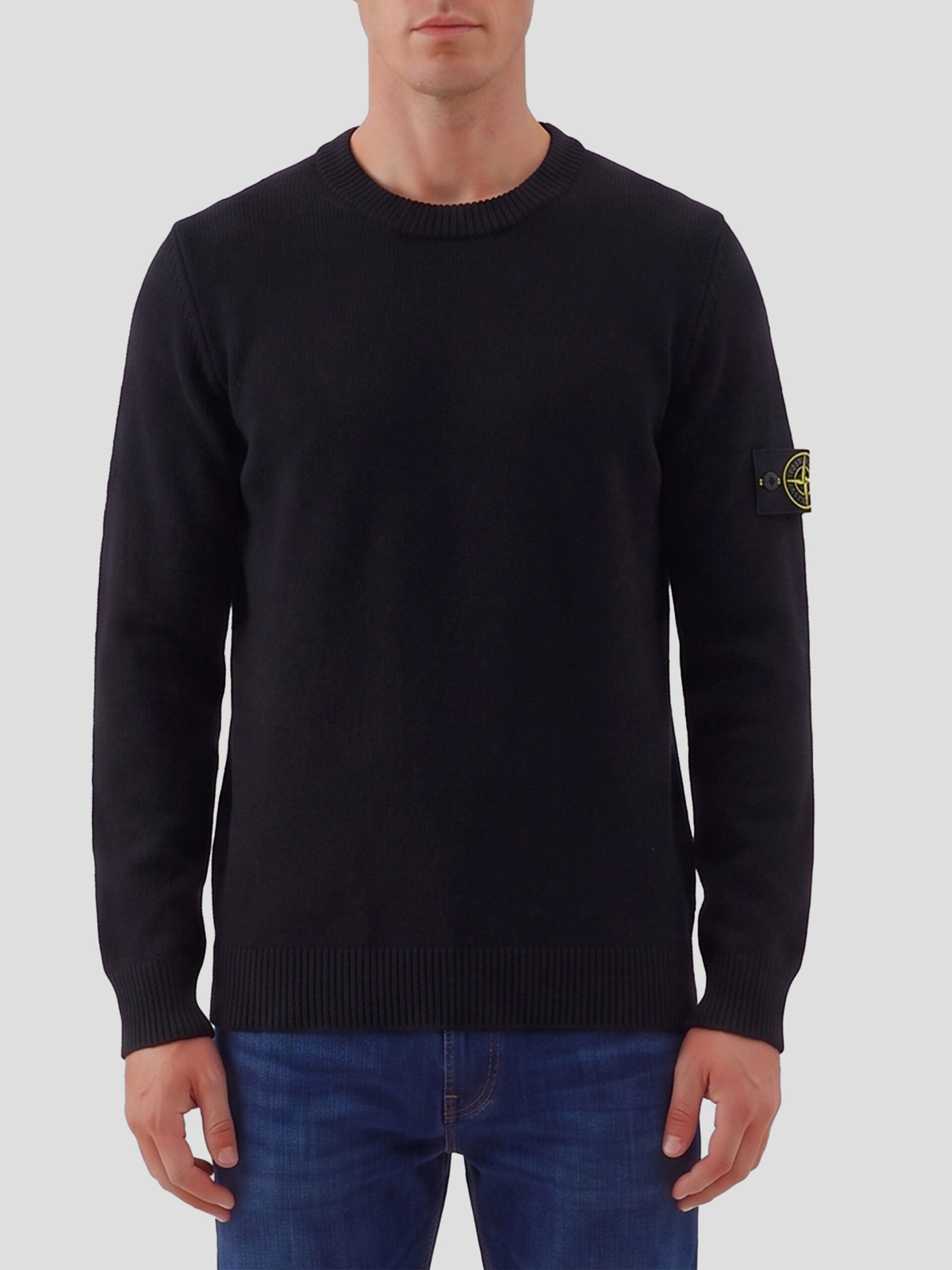 Stone Island Black crewneck sweater