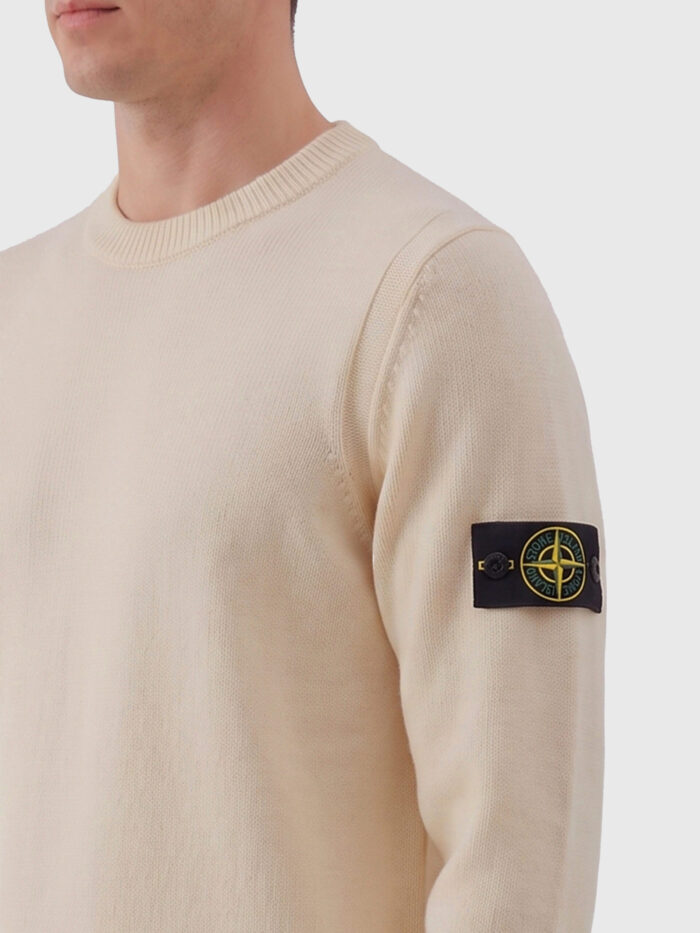 Stone Island Ivory crewneck sweater
