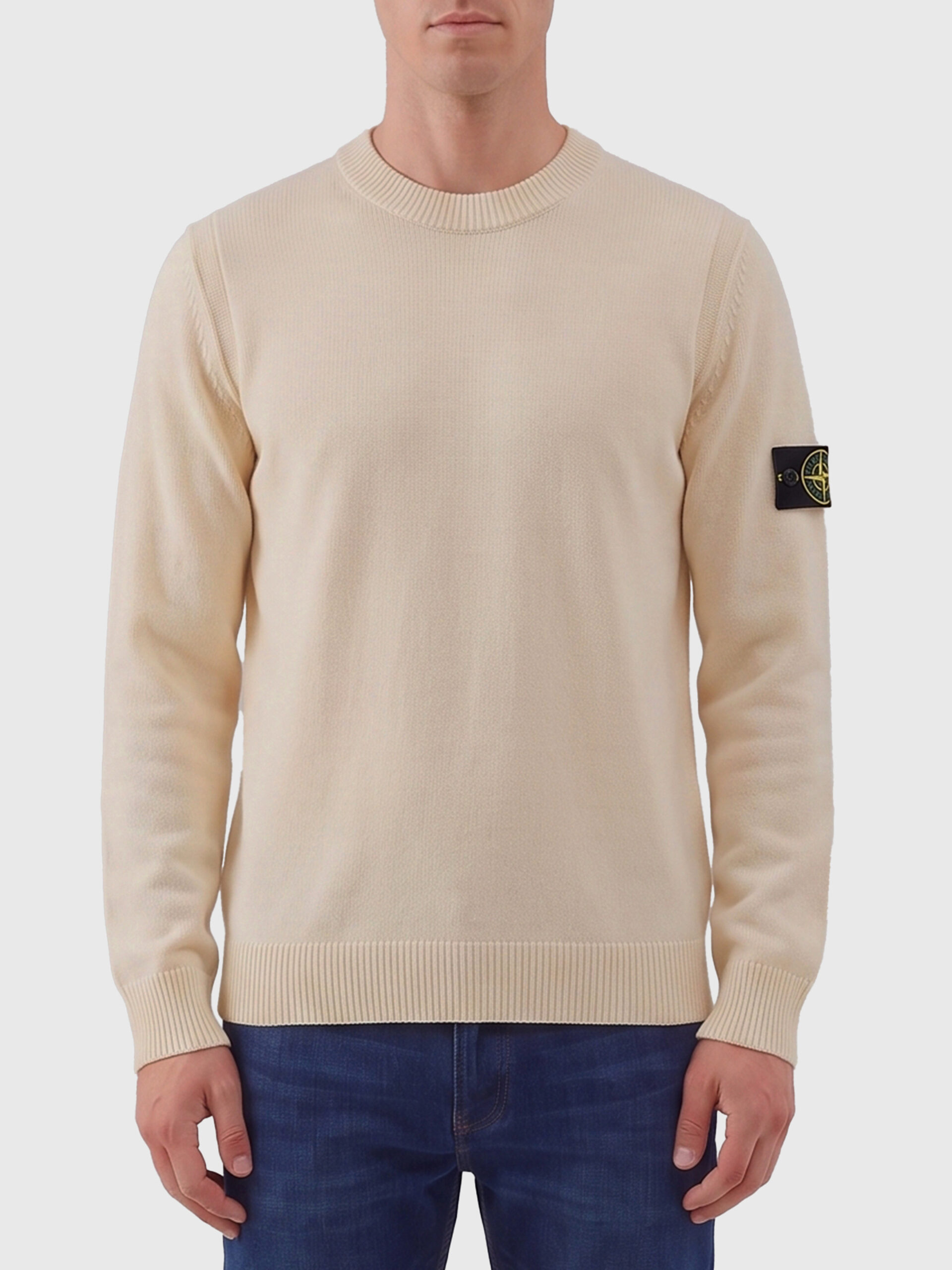Stone Island Ivory crewneck sweater