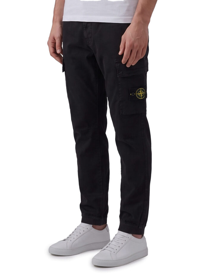 Stone Island Stretch aged-effect pants