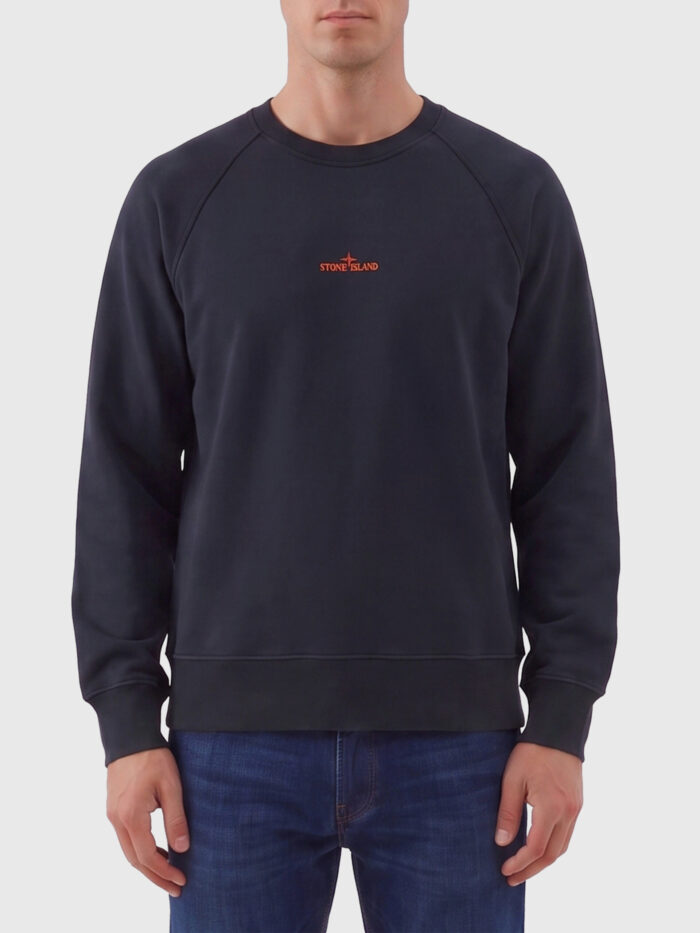 stone island navy blue desert print crewneck sweatshirt Stone Island Navy blue Desert print crewneck sweatshirt
