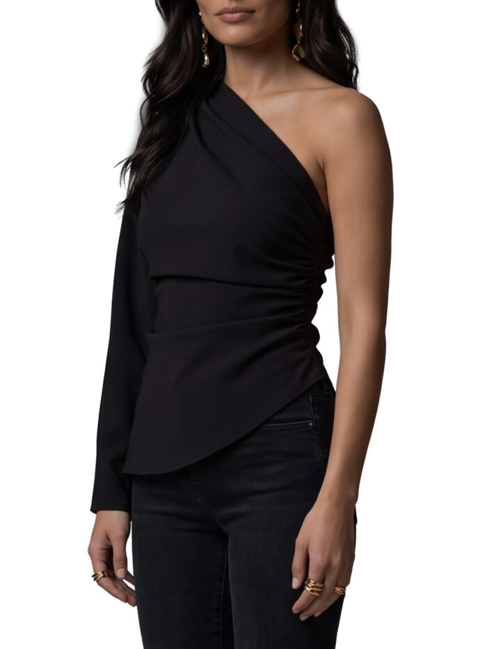 Federica Tosi One-shoulder cady blouse