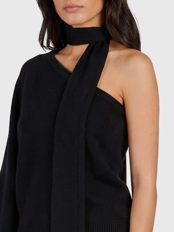 Federica Tosi One-shoulder top with scarf detail