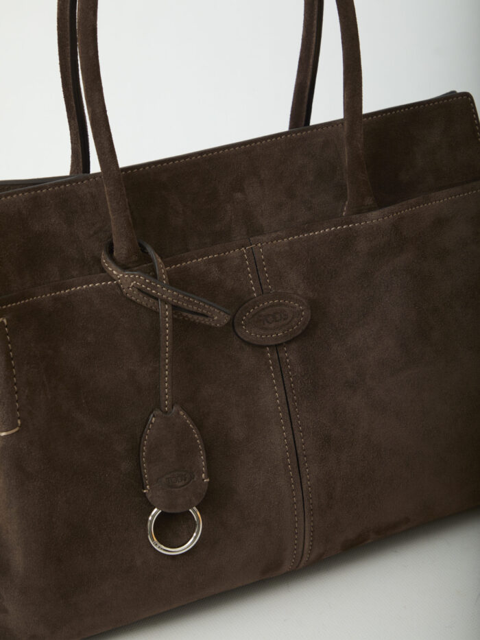 Tod's Suede leather shopping bag