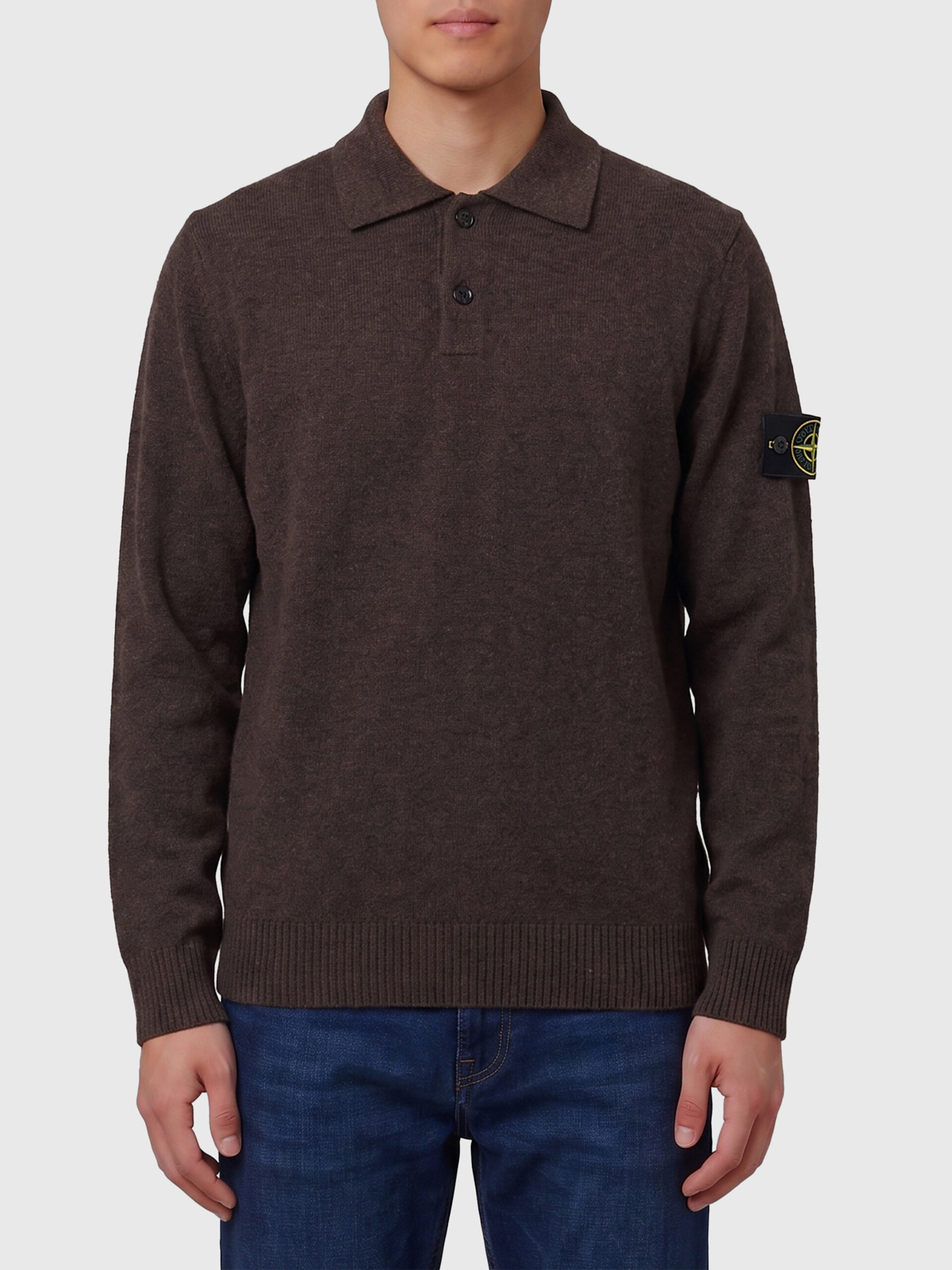 Stone Island RWS virgin wool polo shirt