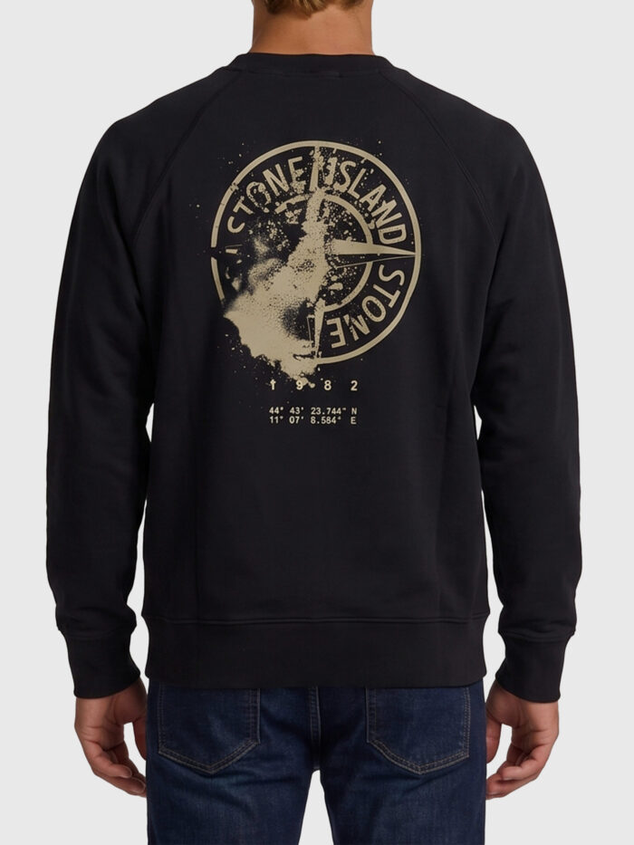 Stone Island Black Desert print crewneck sweatshirt