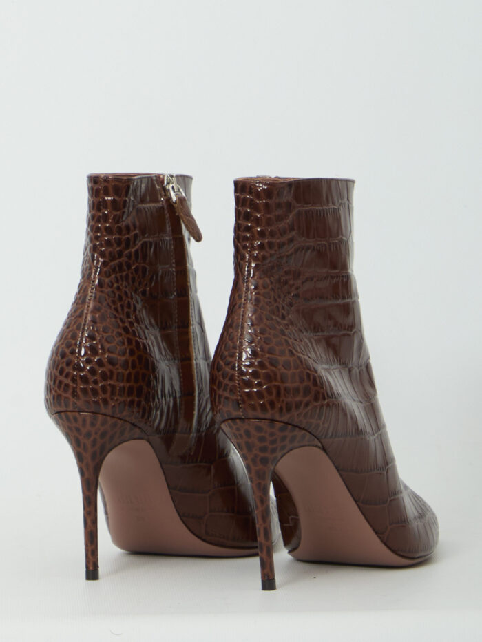 Paris Texas Vera 85 ankle boots in Chocolate