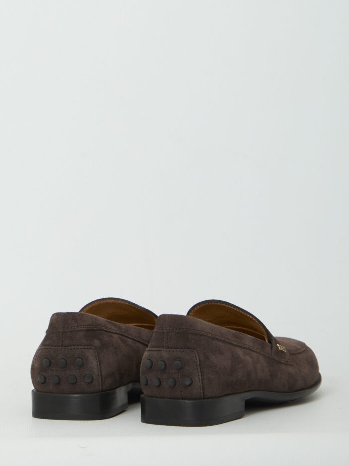 Tod's Brown suede loafers