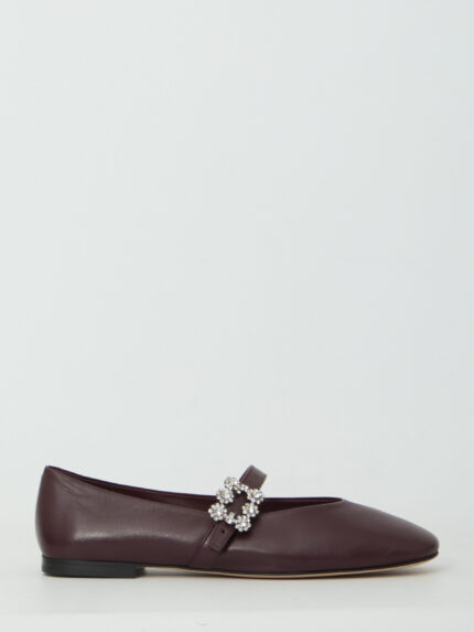 Roger Vivier Efflorescence strap ballerina flats