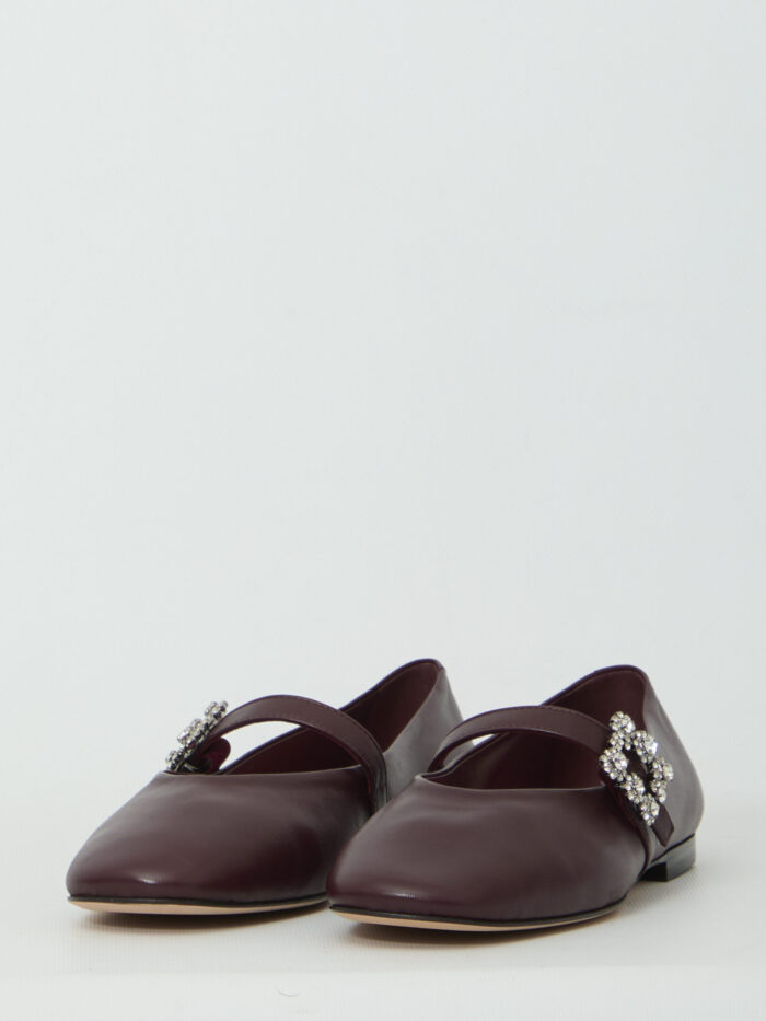 Roger Vivier Efflorescence strap ballerina flats