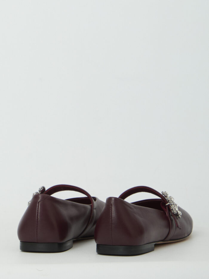 Roger Vivier Efflorescence strap ballerina flats