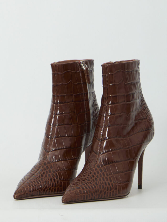 Paris Texas Vera 85 ankle boots in Chocolate