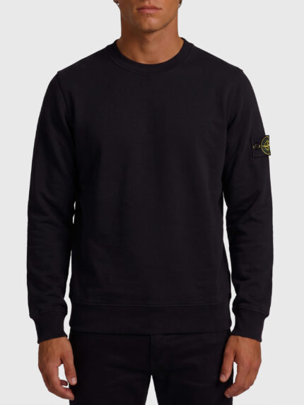 Stone Island Black crewneck sweatshirt