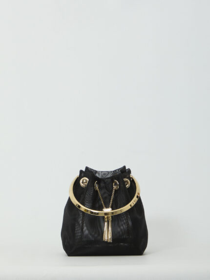 Jimmy Choo Black mesh Bon Bon bag