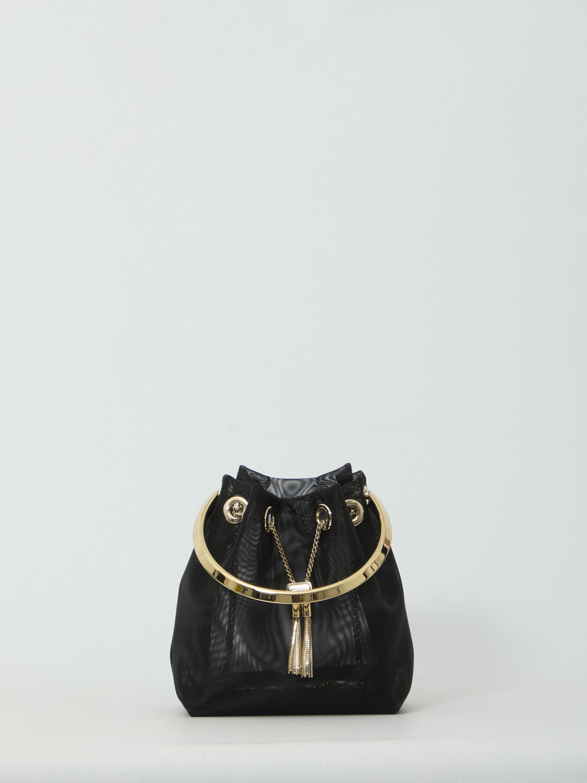 Jimmy Choo Black mesh Bon Bon bag