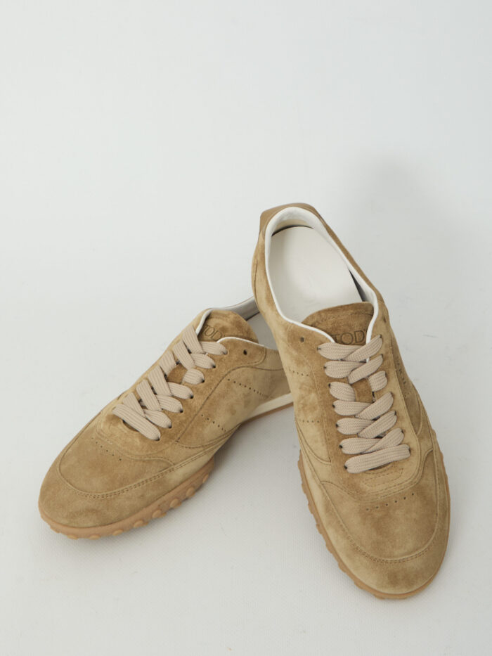 Tod's Cappuccino suede sneakers