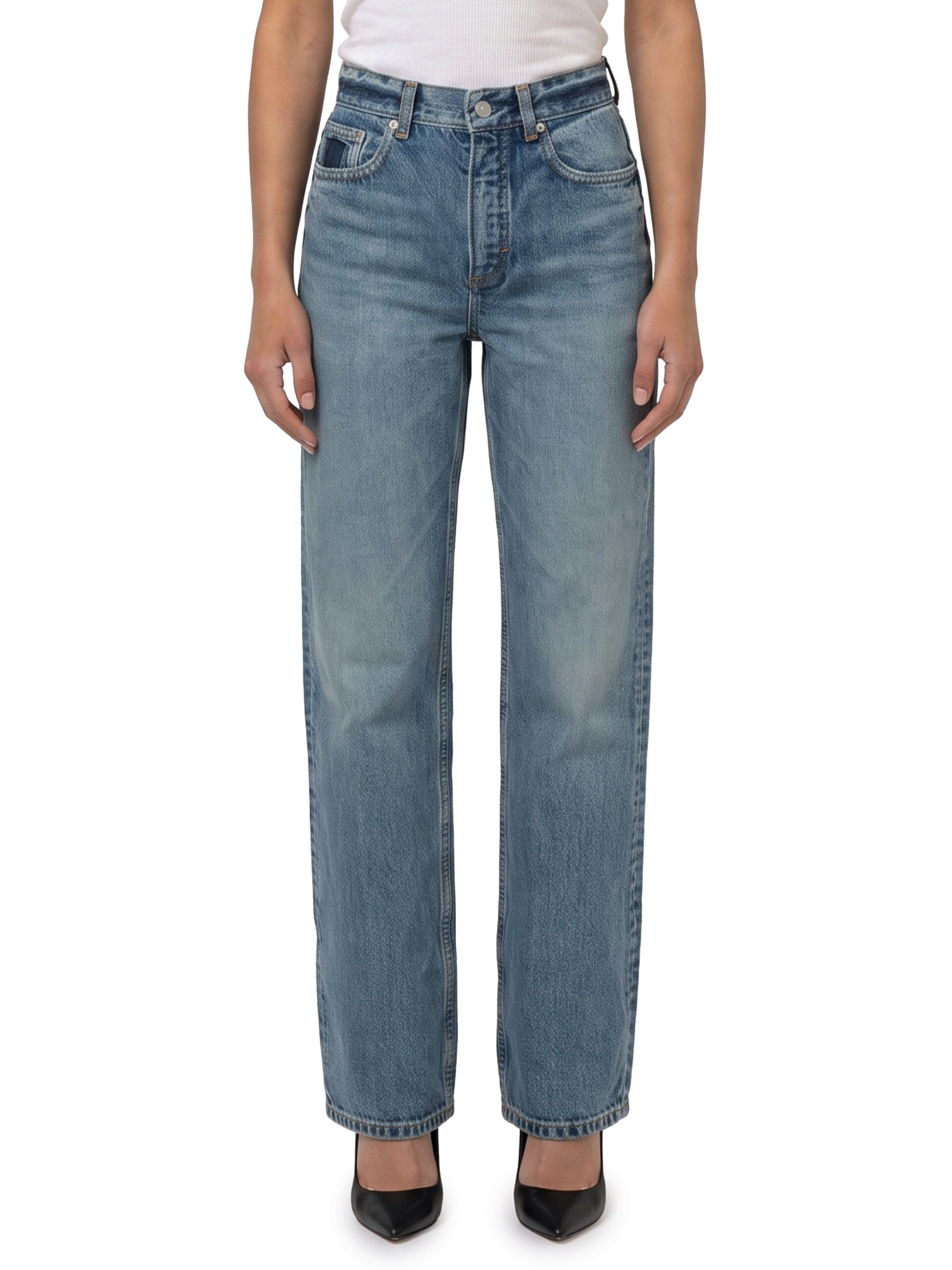 Alaia Straight-leg denim jeans