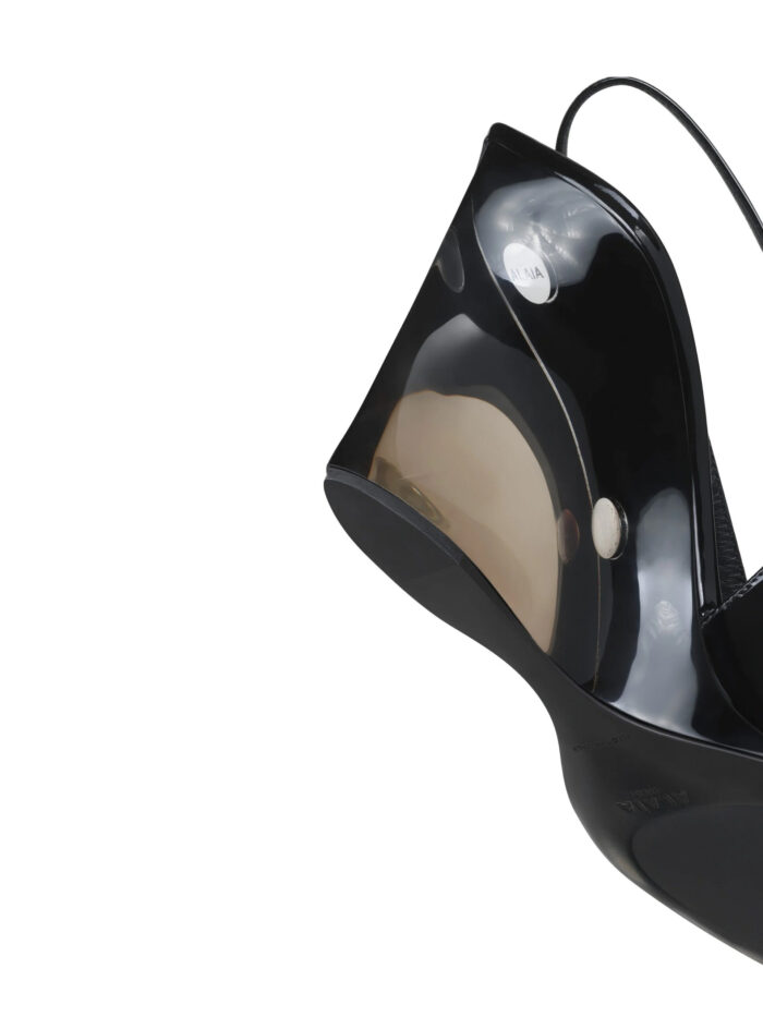 Alaia Invisible wedge slingback pumps